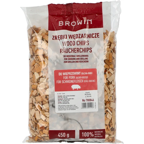 Ροκανίδια για κάπνισμα/γκριλ χοιρινού - μείγμα (70% σκλήθρα, 30% οξιά), 450 g, κλ.10