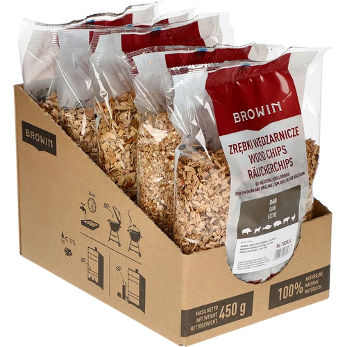 Ροκανίδια για κάπνισμα/ψήσιμο στο γκριλ, δρυός, 450 g, κλάση 8 - 2