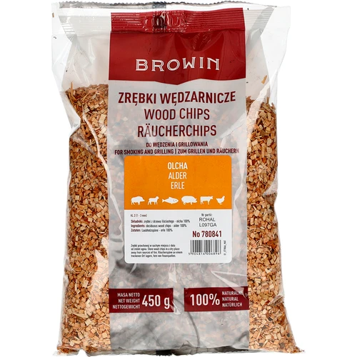 Ροκανίδια για κάπνισμα/ψήσιμο στο γκριλ, κλήθρα, 450 g, κλ. 2