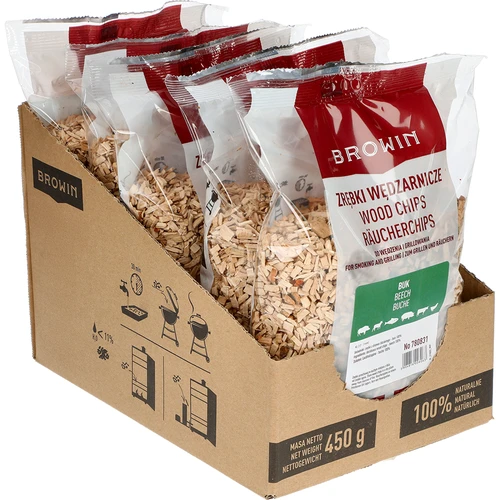 Ροκανίδια καπνίσματος (100% οξιά) κλ 2 - 450g X5