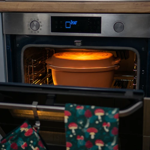 Ρωμαϊκή γάστρα υαλωμένη 4,5 L (μοτίβο μαιάνδρου) - 18