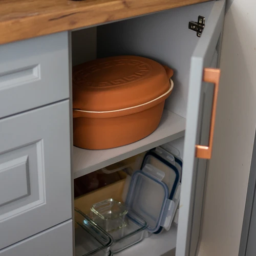 Ρωμαϊκή γάστρα υαλωμένη 4,5 L (μοτίβο μαιάνδρου) - 19