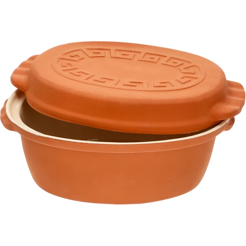 Ρωμαϊκή γάστρα υαλωμένη 4,5 L (μοτίβο μαιάνδρου) - 7