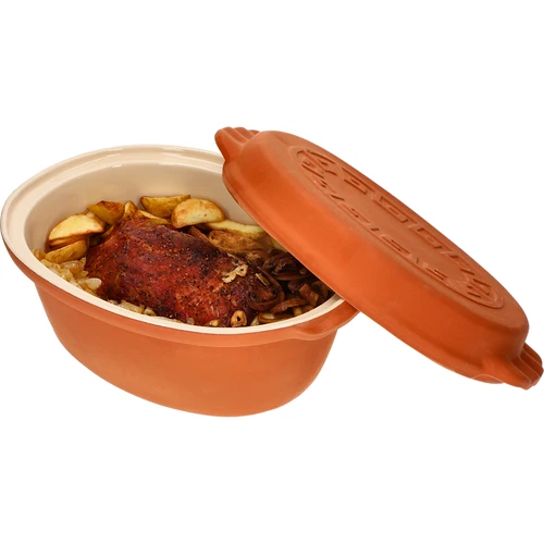 Ρωμαϊκή γάστρα υαλωμένη 4,5 L (μοτίβο μαιάνδρου) - 10