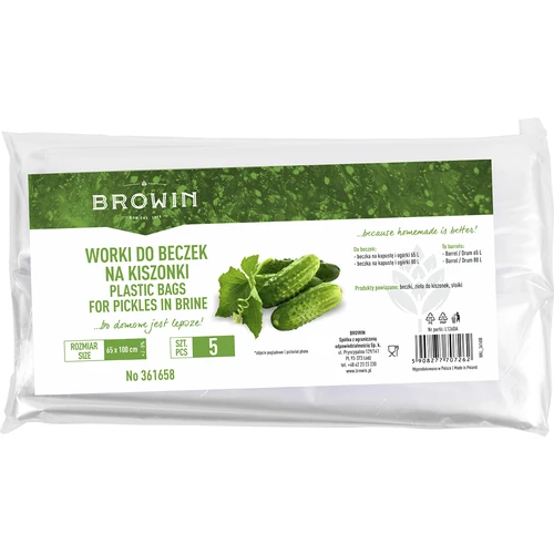 Σακούλα για τουρσιά - για βαρέλι 65 και 80 L - 5 τεμ.