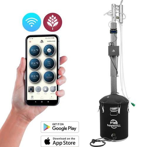Σετ απόσταξης hawkSTILL «Ψυχρά Δάχτυλα» 60 L + Σύστημα Wi-Fi IQ με οθόνη LCD