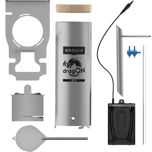 Σετ dragON για καπνιστήριο - ηλεκτρικές μονάδες με ψηφιακό ελεγκτή και γεννήτρια καπνού JET 2 LONG - 7