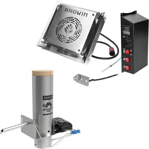 Σετ dragON για καπνιστήριο - ηλεκτρικές μονάδες με ψηφιακό ελεγκτή και γεννήτρια καπνού JET 2 LONG