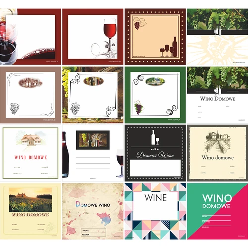 Σετ: φελλοί+ετικέτες+κάψουλες - 20 τεμ. - 2