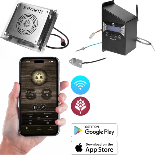 Σετ ηλεκτρικών μονάδων με ελεγκτή Wi-Fi – dragON IQ 1,5 kW, για καπνιστήρια κήπου