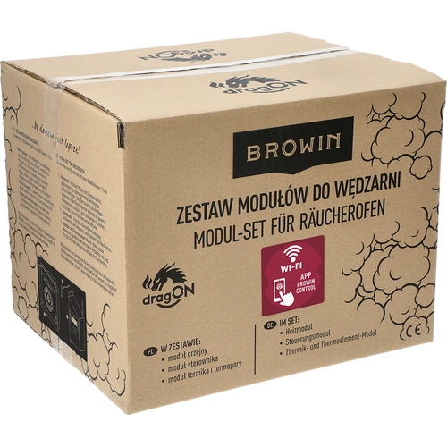 Σετ ηλεκτρικών μονάδων με ελεγκτή Wi-Fi – dragON IQ 1,5 kW, για καπνιστήρια κήπου - 11