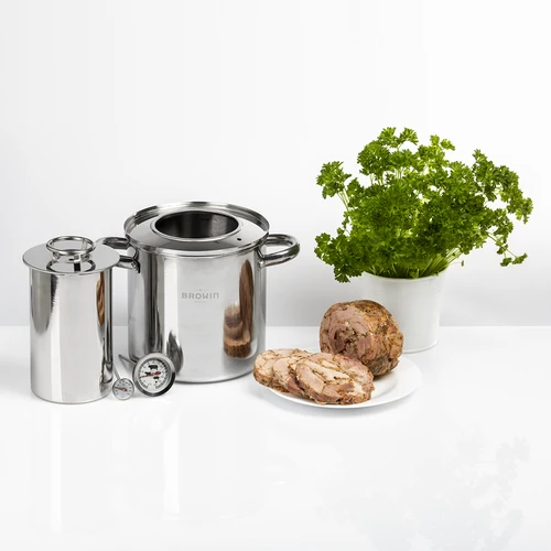 Σετ με υδάτινο μανδύα - παρασκευαστής ζαμπόν 1,5 kg + κατσαρόλα - 19