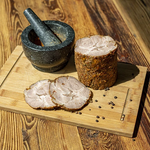 Σετ με υδάτινο μανδύα - παρασκευαστής ζαμπόν 1,5 kg + κατσαρόλα - 23