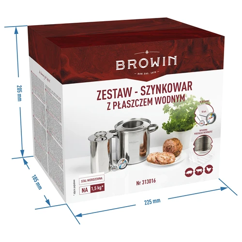 Σετ με υδάτινο μανδύα - ζαμπονιέρα 1,5 kg + κατσαρόλα - 16