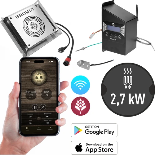 Σετ μονάδων με ελεγκτή Wi-Fi -dragON IQ 2,7 kW, για καπνιστήρια κήπου