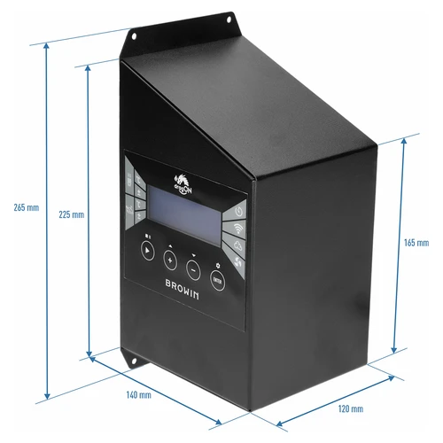 Σετ μονάδων με ελεγκτή Wi‑Fi dragON IQ 2,7 kW, για καπνιστήρια κήπου - 4