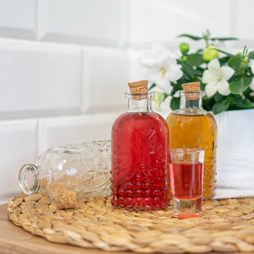 Σετ μπουκαλακίων με φελλούς, 240 ml - 4 τεμ. - 8