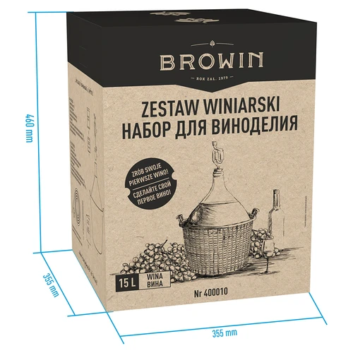 Σετ οινοποίησης 15 L με γυάλινη νταμιτζάνα - 12