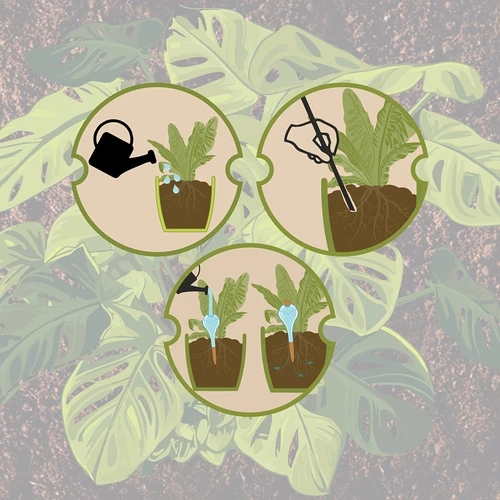 Σφαίρα αυτόματου ποτίσματος για φυτά, μαύρη ματ με κεραμική ακίδα (σε συσκευασία) 400 ml - 6