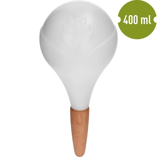Σφαίρα ποτίσματος για φυτά, λευκή ματ με κεραμική ακίδα, 400 ml - 2