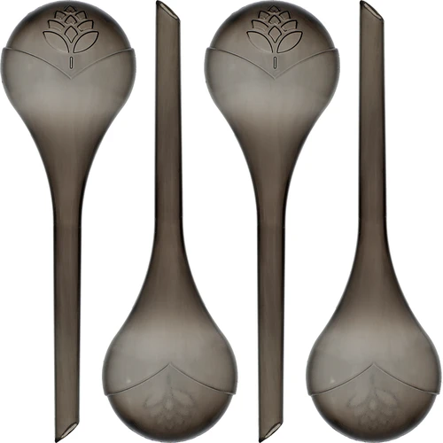 Σφαίρες ποτίσματος για φυτά, διαφανείς σε μαύρο χρώμα, 400 ml, 4 τεμ.