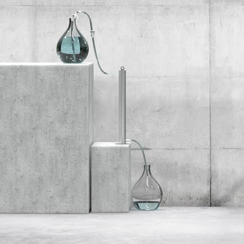 Στήλη φιλτραρίσματος από ανοξείδωτο ατσάλι, αναρτώμενη, με αξεσουάρ και ενεργό άνθρακα - 9