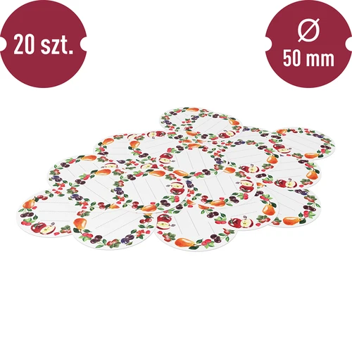 Στρογγυλές ετικέτες Ø 50 mm για καπάκια/βάζα - 20 τεμ. - 3