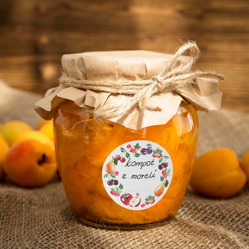 Στρογγυλές ετικέτες Ø 50 mm για καπάκια/βάζα - 20 τεμ. - 5