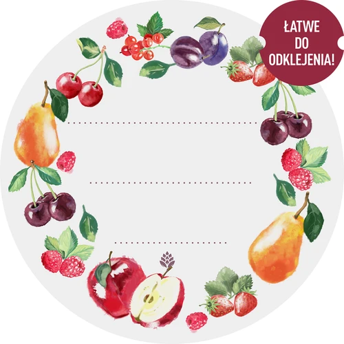 Στρογγυλές ετικέτες Ø 50 mm για καπάκια/βάζα - 20 τεμ.