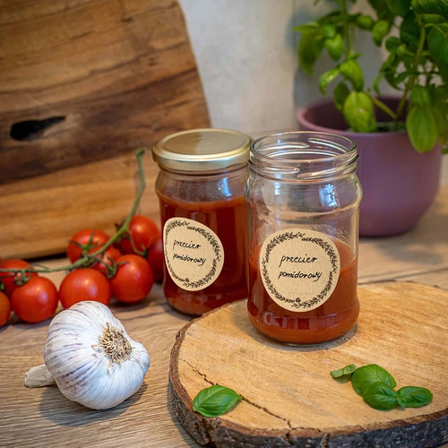 Στρογγυλές ετικέτες Ø 66,5 mm για καπάκια/βάζα - 20 τεμ - 6