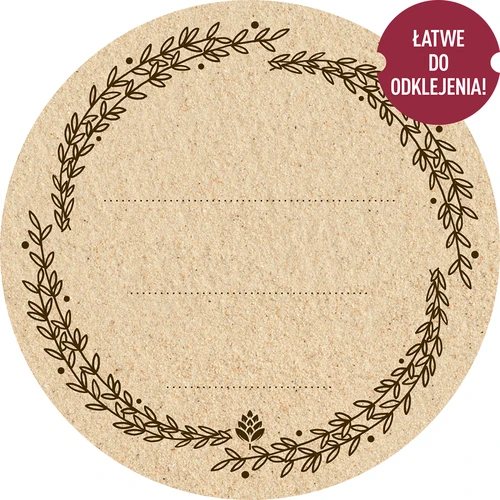 Στρογγυλές ετικέτες Ø 66,5 mm για καπάκια/βάζα - 20 τεμ