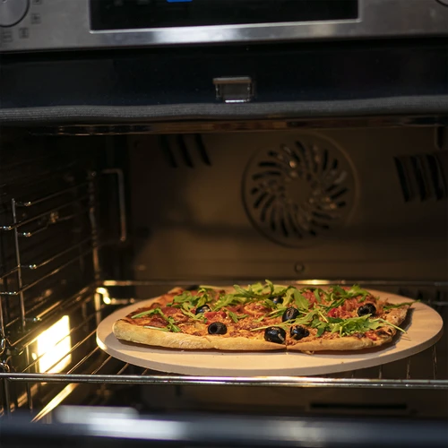 Στρογγυλή πέτρα για πίτσα, κατασκευασμένη από κορδιερίτη, με διάμετρο 33 cm - 11