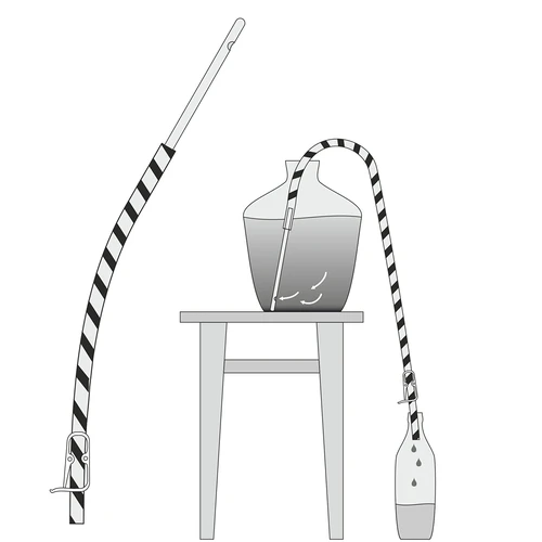 Σωληνάκι μετάγγισης κρασιού με σφιγκτήρα - 7