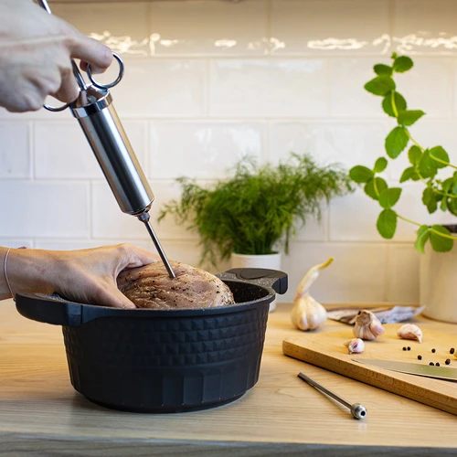 Σύριγγα έγχυσης από ανοξείδωτο ατσάλι 60 ml + 2 βελόνες - 14