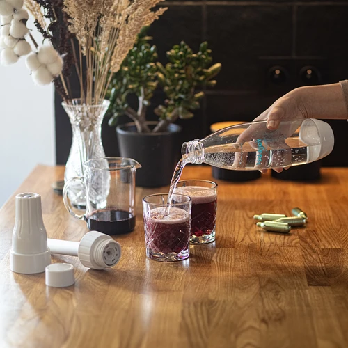 Συσκευή ανθρακοποίησης νερού και ποτών + 10 φυσίγγια - 10