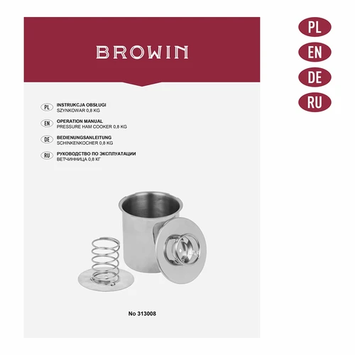 Συσκευή παρασκευής ζαμπόν - Κάτι μικρό 0,8 kg - 10