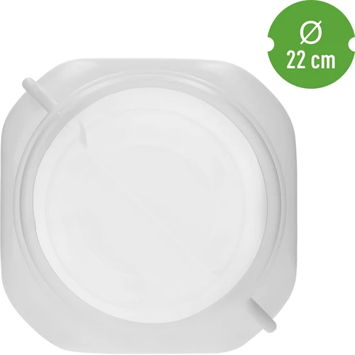 Τετράγωνο βαρέλι 30 L, λευκό, με χερούλια, Sterk - 5