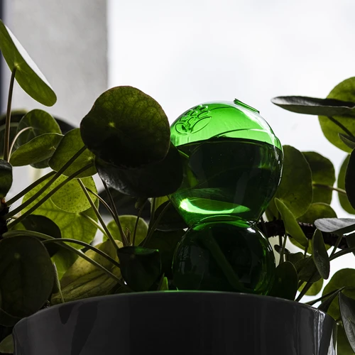 Τριπλή (τριών θαλάμων) σφαίρα ποτίσματος, διάφανη πράσινη με κεραμική ακίδα, 600ml - 7