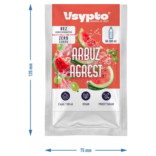 VSYPTO γεύση Καρπούζι-Φραγκοστάφυλο, 3g - 4