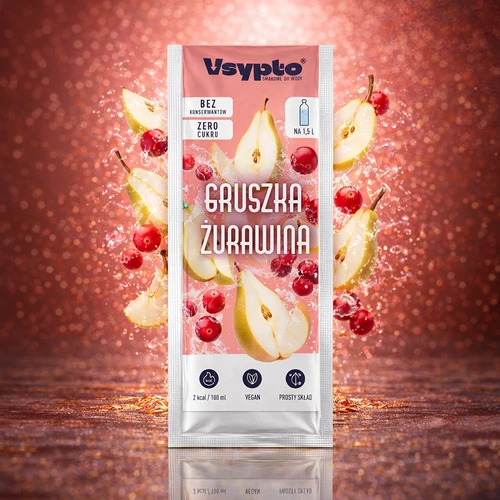 VSYPTO με γεύση αχλάδι-κράνμπερι, 9g