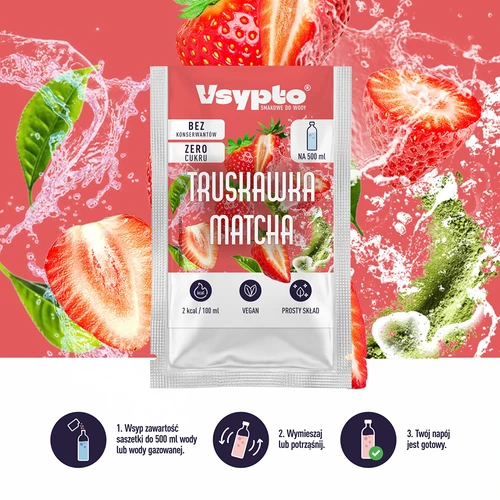 VSYPTO με γεύση Φράουλα Matcha, 3g - 5