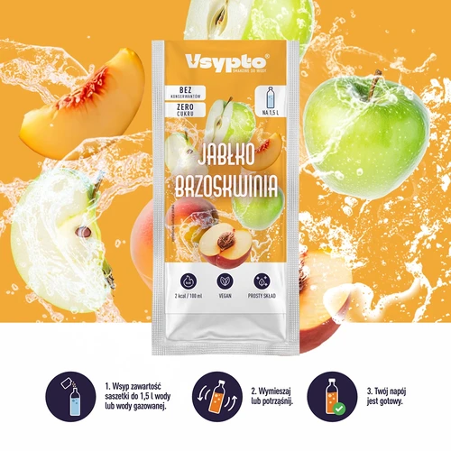 Vsypto με γεύση Μήλο-Ροδάκινο, 9 g - 5