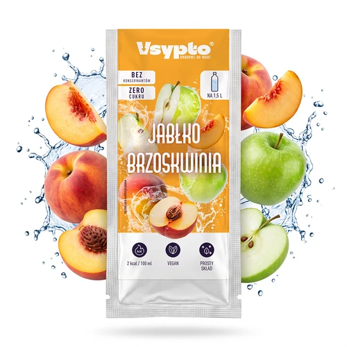 Vsypto με γεύση Μήλο-Ροδάκινο, 9 g