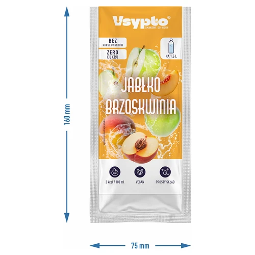 Vsypto με γεύση Μήλο-Ροδάκινο, 9 g - 4