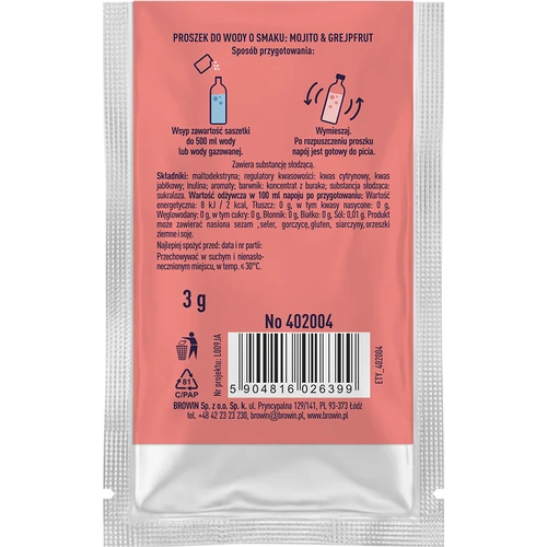 VSYPTO με γεύση Μοχίτο Γκρέιπφρουτ, 3g - 3