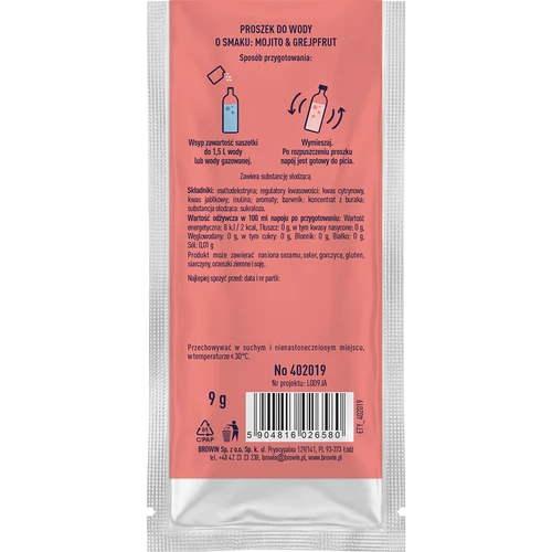 VSYPTO με γεύση Μοχίτο Γκρέιπφρουτ, 9 g - 3