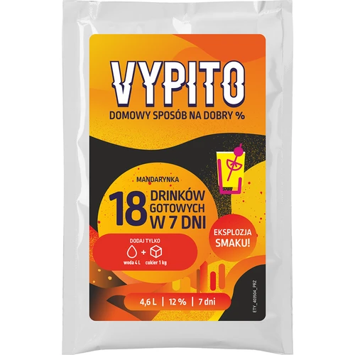 VYPITO 12%, φακελάκι για 18 κοκτέιλ - Μανταρίνι, 126g