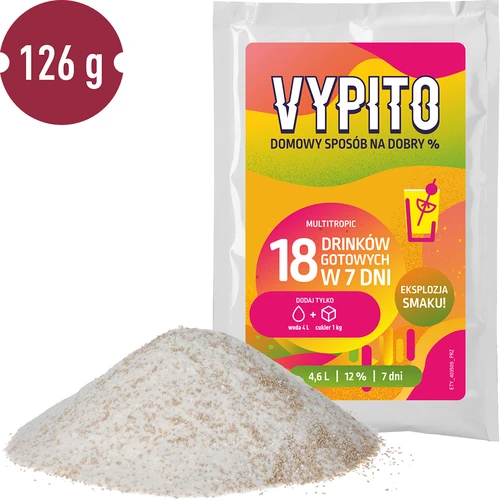 VYPITO 12%, φακελάκι για 18 κοκτέιλ – Multitropic, 126g - 3