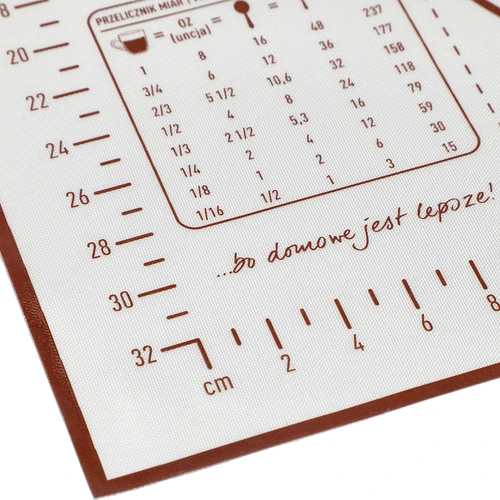 Χαλάκι σιλικόνης – επιφάνεια ζαχαροπλαστικής με εκτύπωση: πρότυπα και μαγειρικός υπολογιστής - 4