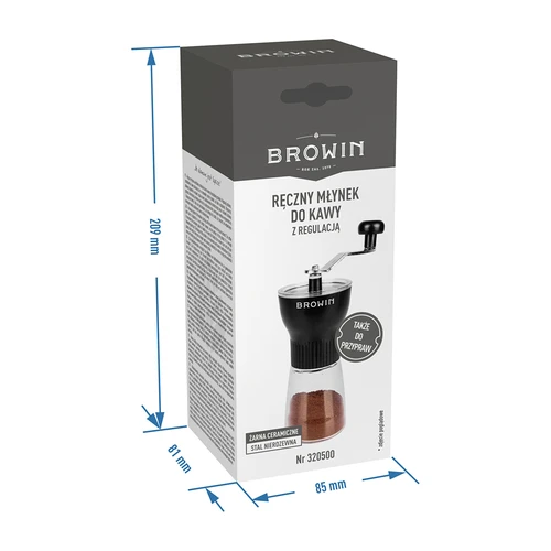 Χειροκίνητος μύλος καφέ με ρύθμιση άλεσης - 8